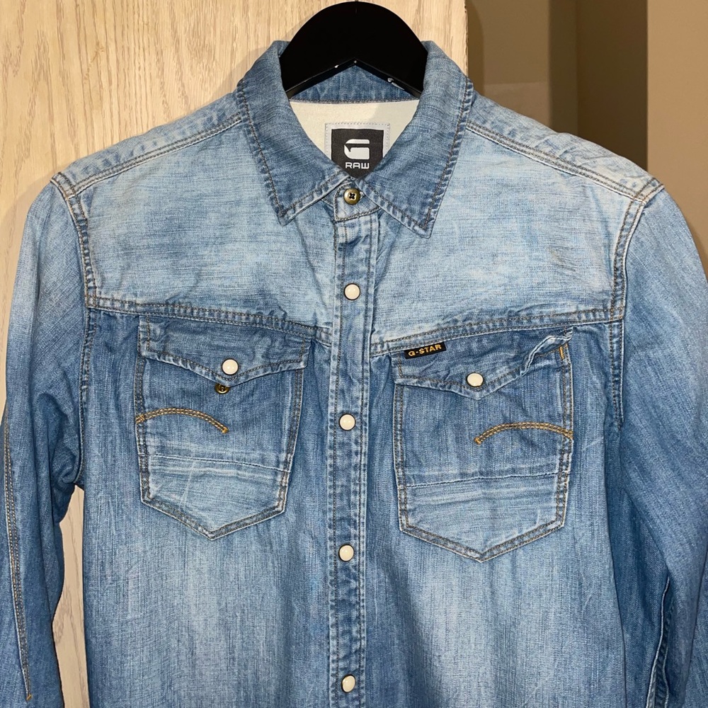 G-Star long sleeved jean shirt Slim Fit!